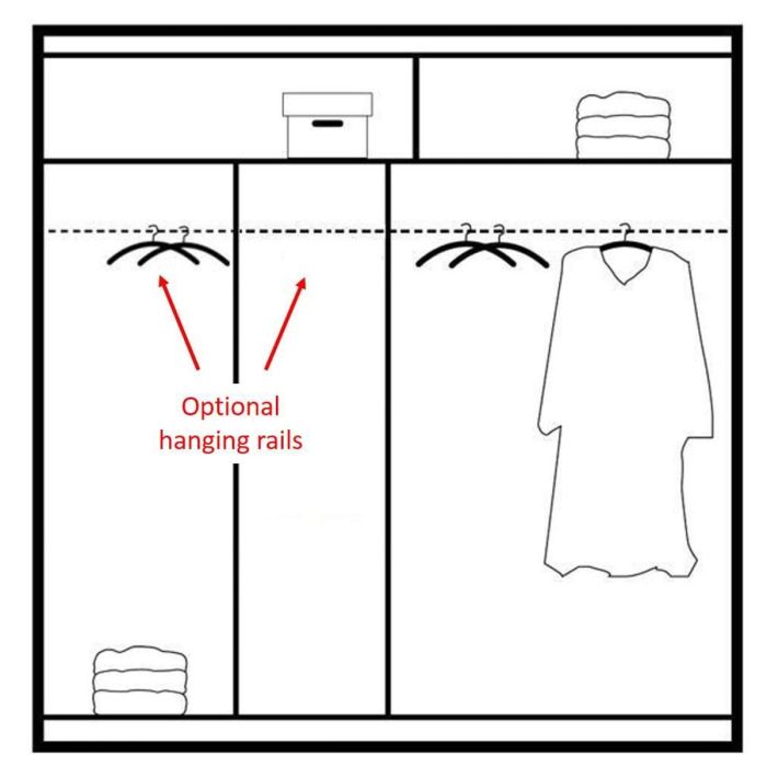 Windsor Oak Canyon & White Mirrored Sliding 2 Door Wardrobe | 203cm | Dual-Tone Elegance | Furco