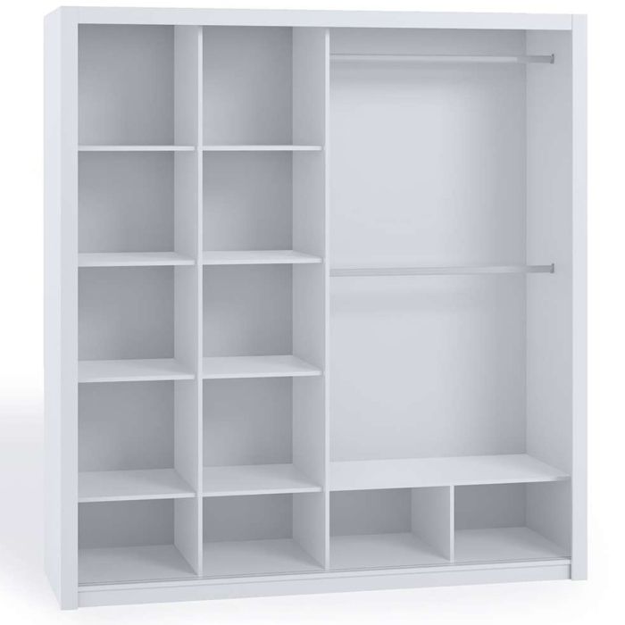 FURCO | Bonito Sliding 2 Door Wardrobe | 200 cm | Oak Artisan Finish | Contemporary & Spacious