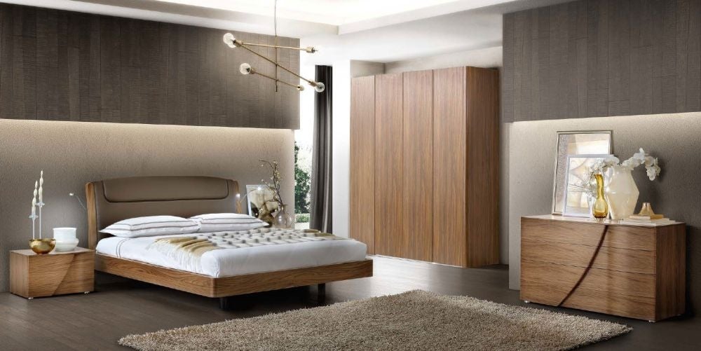 Luna Night Walnut Italian Wardrobe
