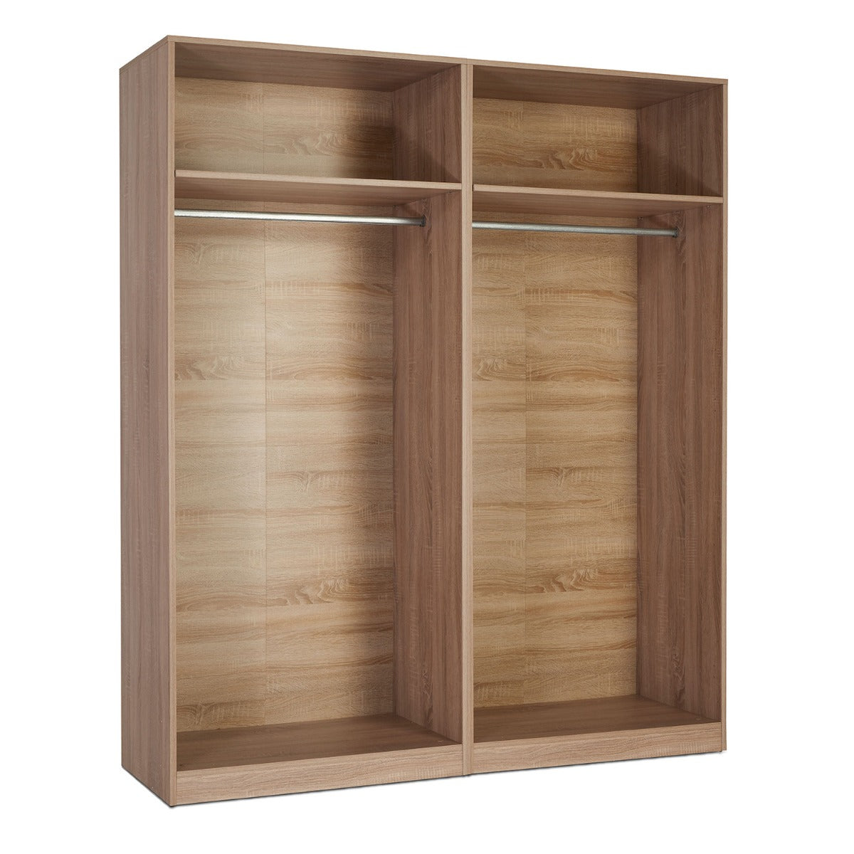 Ashburton 4 Door 4 Drawer Wardrobe - White with Oak Trim