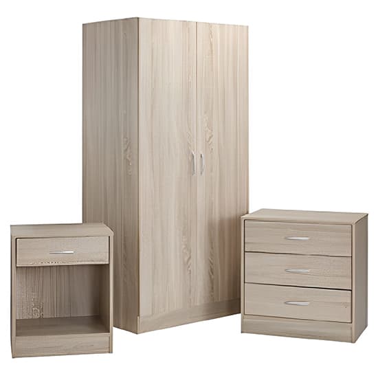 Deltas Wooden Bedroom Furniture Wardrobe Set In Oak