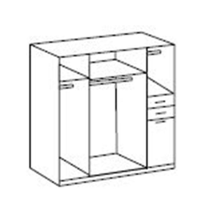 Fresna White 4 Door 2 Drawer Mirrored Wardrobe | Bright & Organized | Furco