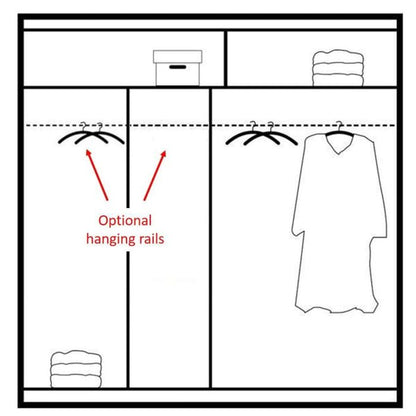 Charnwood Sliding 2 Door Wardrobe Graphite Grey with Glass - 203cm