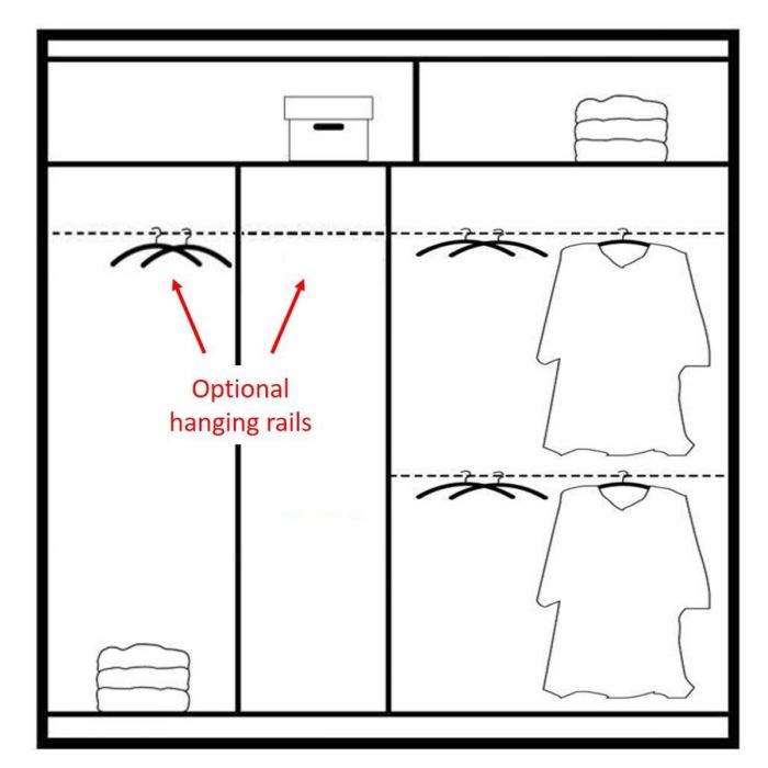 Charnwood Sliding 2 Door Wardrobe Graphite Grey with Glass - 203cm