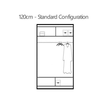 Avant Grey 2 Door Sliding Wardrobe | Versatile Sizes from 203cm | Modern Chic | Furco