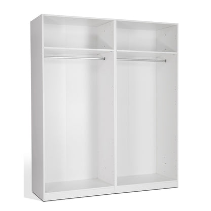 Ashburton 4 Door 4 Drawer Wardrobe - Oak with White Trim