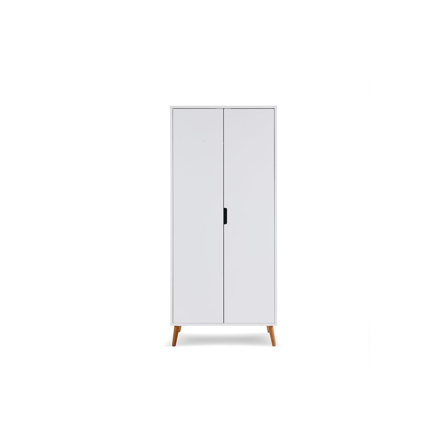 Nursery Wardrobe with Shelf in White - Maya - Obaby