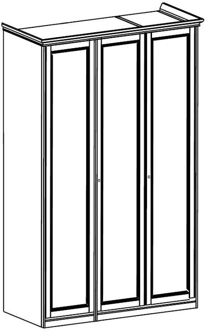 Giotto Night Walnut Italian Wardrobe