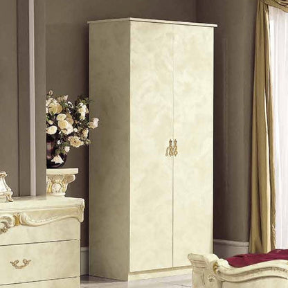 Barocco Ivory Italian 2 Door Wardrobe