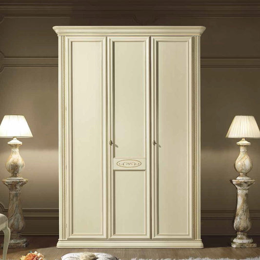Siena Night Ivory Italian 3 Door Wardrobe