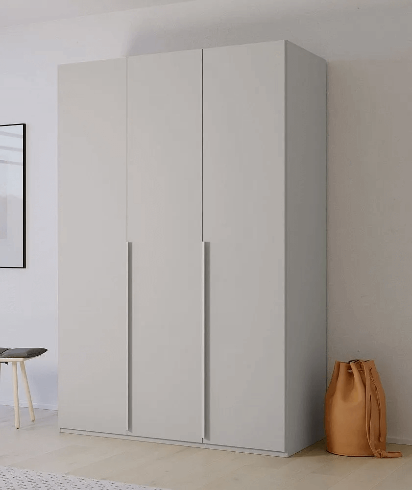 Purisma Silk Grey 3 Door Wardrobe - 151cm