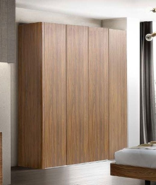 Luna Night Walnut Italian Wardrobe