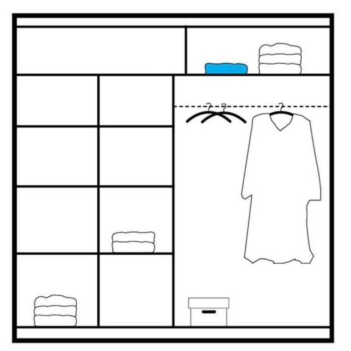 Highland Sliding 2 Door Mirrored 203cm Wardrobe - White