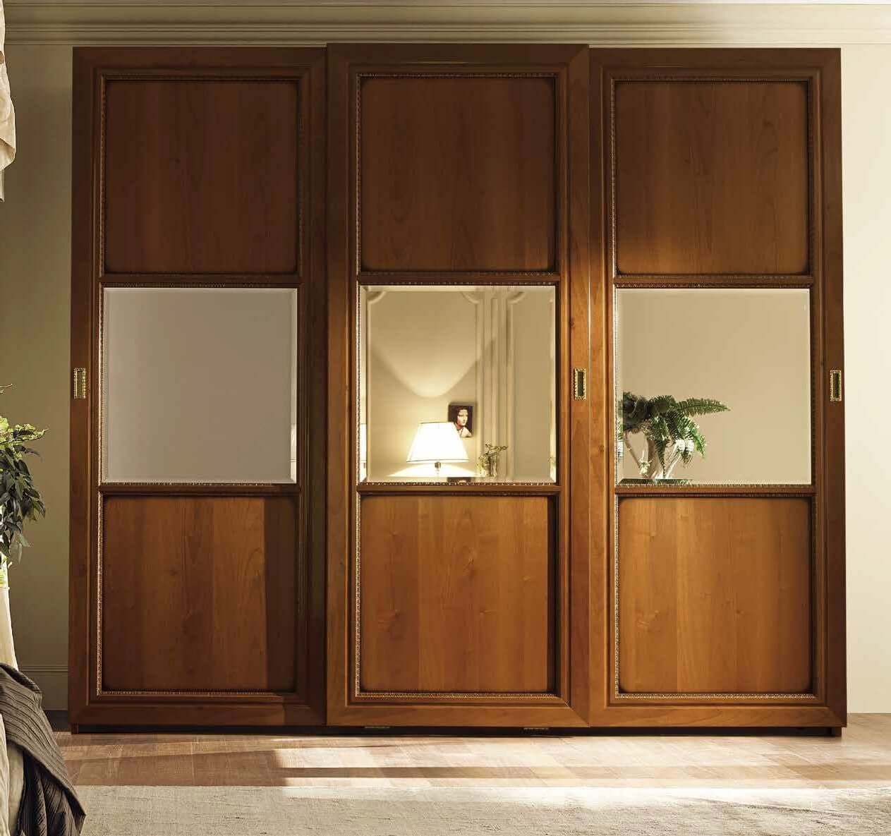 Torriani Night Walnut Italian Terna 3 Door Sliding Wardrobe