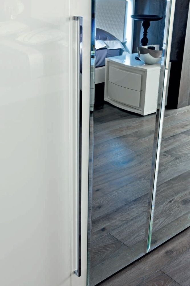 Dama Bianca Night White Italian 6 Door Mirror Wardrobe