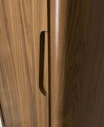 Luna Night Walnut Italian Sliding Wardrobe