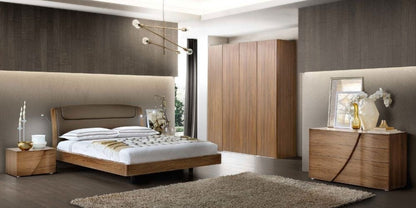 Luna Night Walnut Italian Wardrobe