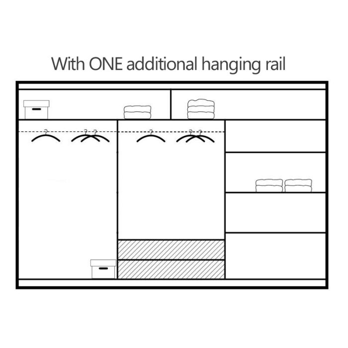 Salford Sliding 3 Door 250cm Wardrobe with Smoked Mirror - Oak