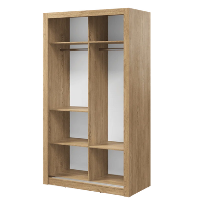 Hallum Sliding 2 Door Wardrobe - Oak Shetland