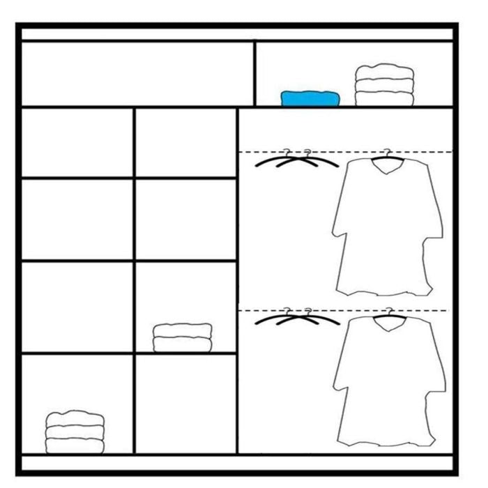 Highland Sliding 2 Door Mirrored 203cm Wardrobe - White