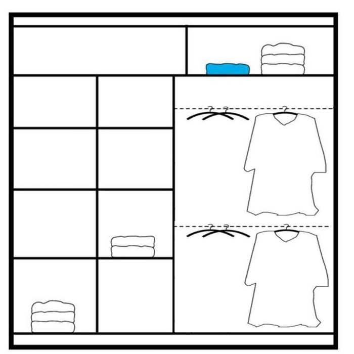 Kinross ii Sliding Door Squares Design 203cm Mirror Wardrobe - Graphite Grey