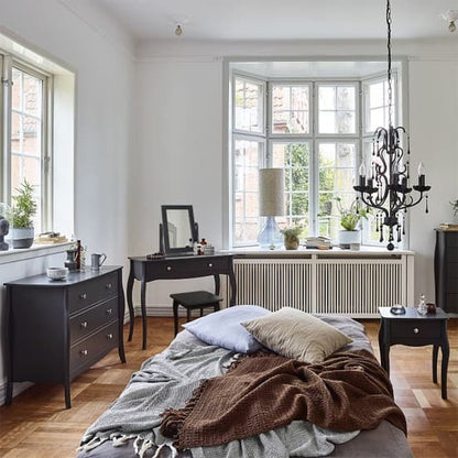 Braque Bedroom Furniture Set With 2 Doors Wardrobe In Black