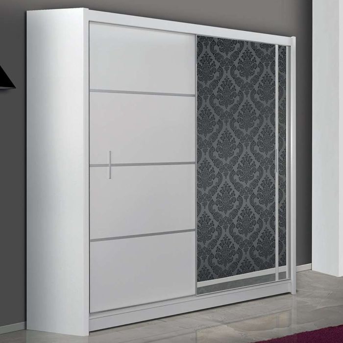 Broadland Sliding 2 Door 203cm Wardrobe with Mirror - Sonoma Oak