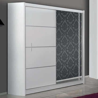 Broadland Sliding 2 Door 203cm Wardrobe with Mirror - Sonoma Oak