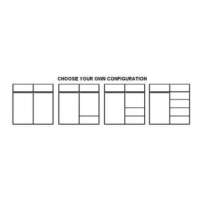 Hallum Sliding 2 Door Wardrobe - White