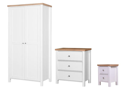 Astbury White 3 Piece Bedroom Wardrobe Set (TRIO)