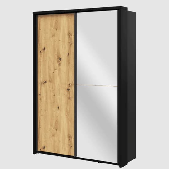 Aliso Large 2 Door Sliding Wardrobe | Artisan Oak | Rustic Modernity | Furco