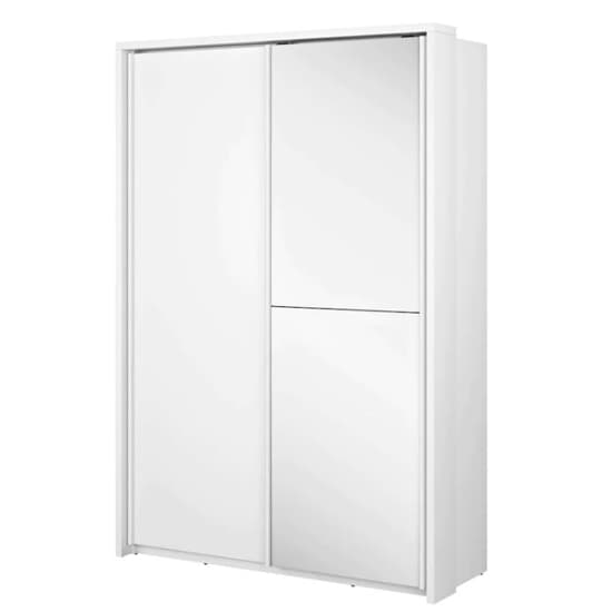 Aliso Large 2 Door Sliding Wardrobe | Matt White | Bright & Spacious | Furco