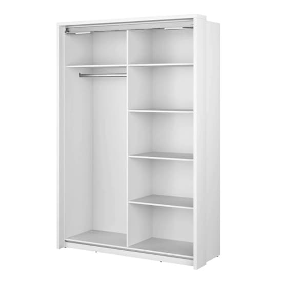 Aliso Large 2 Door Sliding Wardrobe | Matt White | Bright & Spacious | Furco