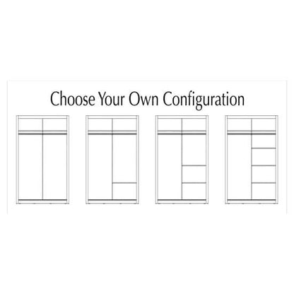 Aliso Large 2 Door Sliding Wardrobe | Matt White | Bright & Spacious | Furco