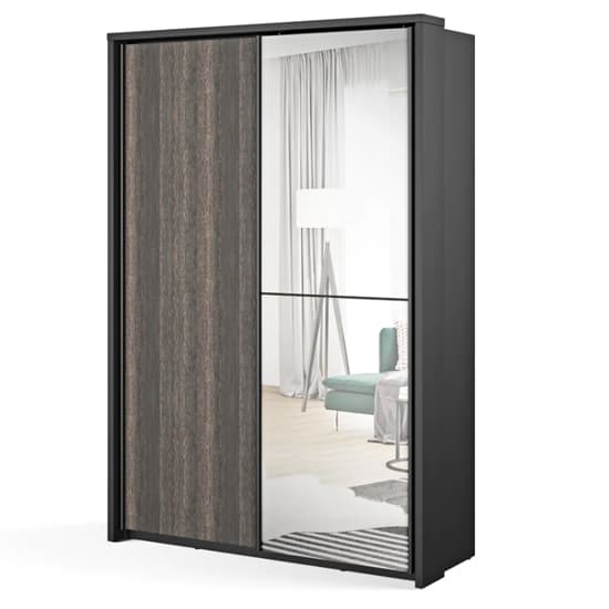 Aliso Large 2 Door Sliding Wardrobe | Wenge Mali | Exotic & Spacious | Furco