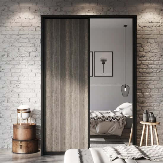 Aliso Large 2 Door Sliding Wardrobe | Wenge Mali | Exotic & Spacious | Furco