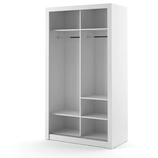Aliso Wardrobe With Sliding 2 Doors In Matt White