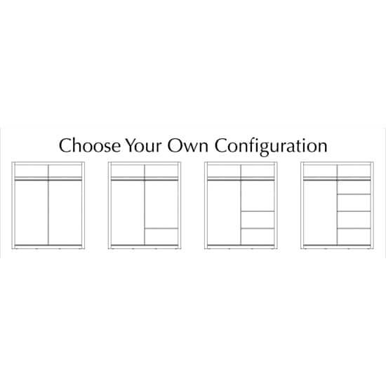 Aliso Wardrobe With Sliding 2 Doors In Shetland Oak