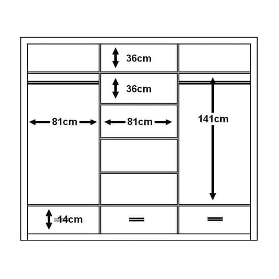 Aliso Sliding Wardrobe | 3 Doors in Matt White with LED | Bright & Modern | Furco