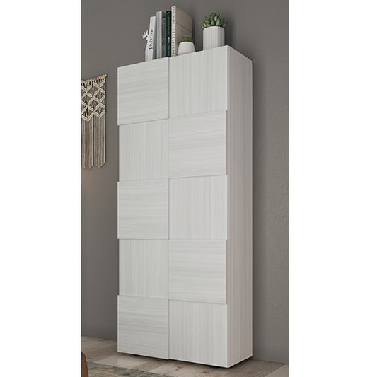 Aleta Italian Wooden Wardrobe With 2 Doors In Eucaliptus Oak