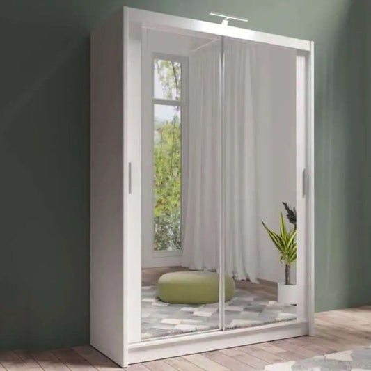 Avant Sliding 2 Door Wardrobe - 150cm and Other Sizes - White