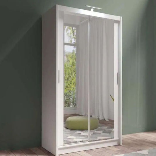Avant Sliding 2 Door Wardrobe - 120cm and Other Sizes - White
