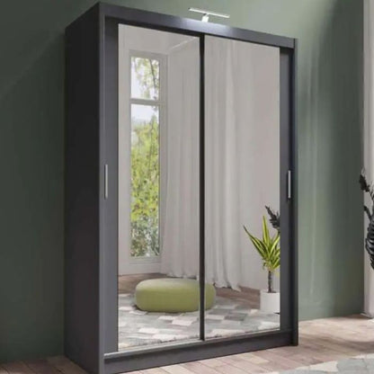 Avant 2 Door Sliding Wardrobe - 150cm and Other Sizes - Grey