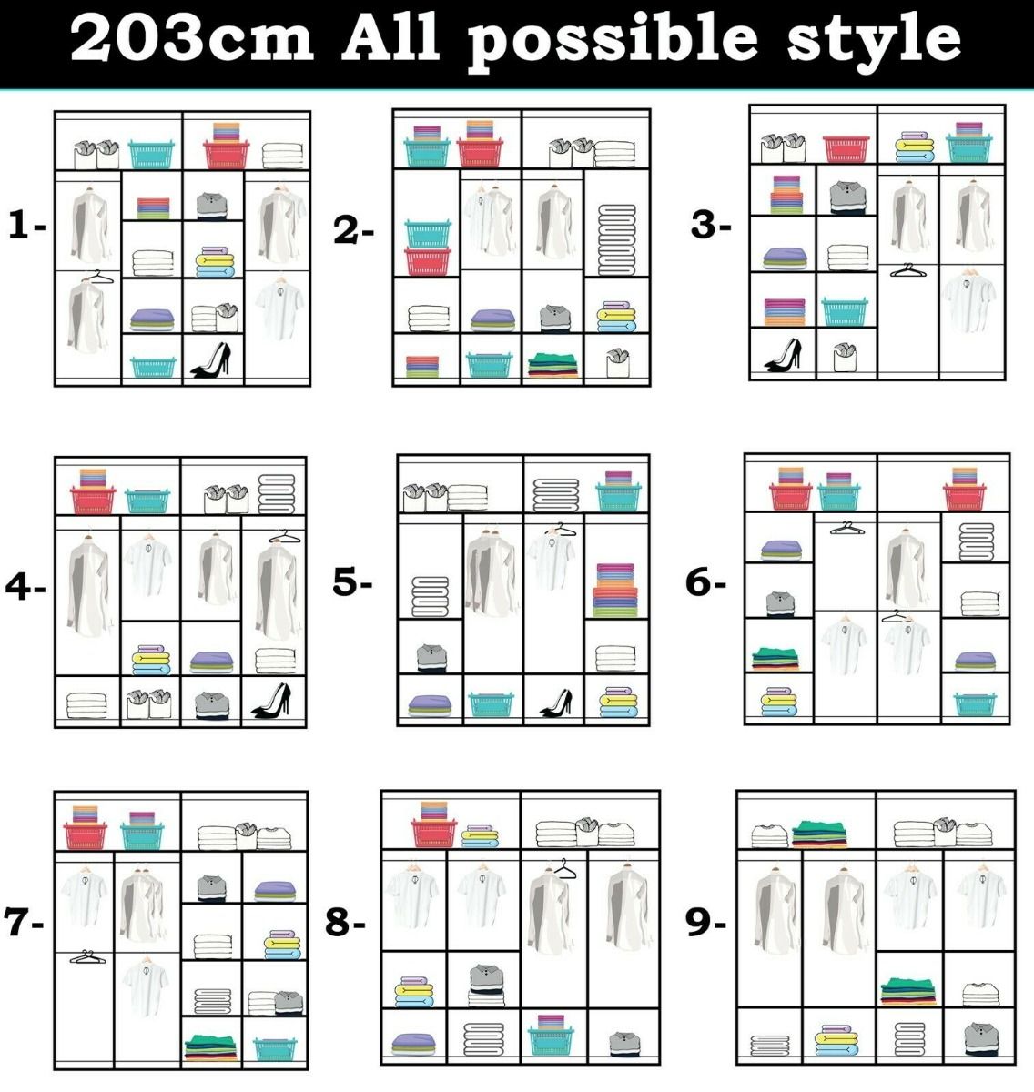 FURCO | Bartholomew Mirrored 2 Door Sliding Wardrobe | Sleek Black | Modern & Reflective Design