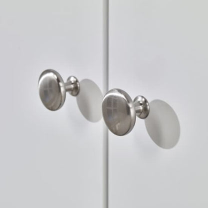 Braque Wooden Wardrobe With 2 Doors And 1 Drawer In White