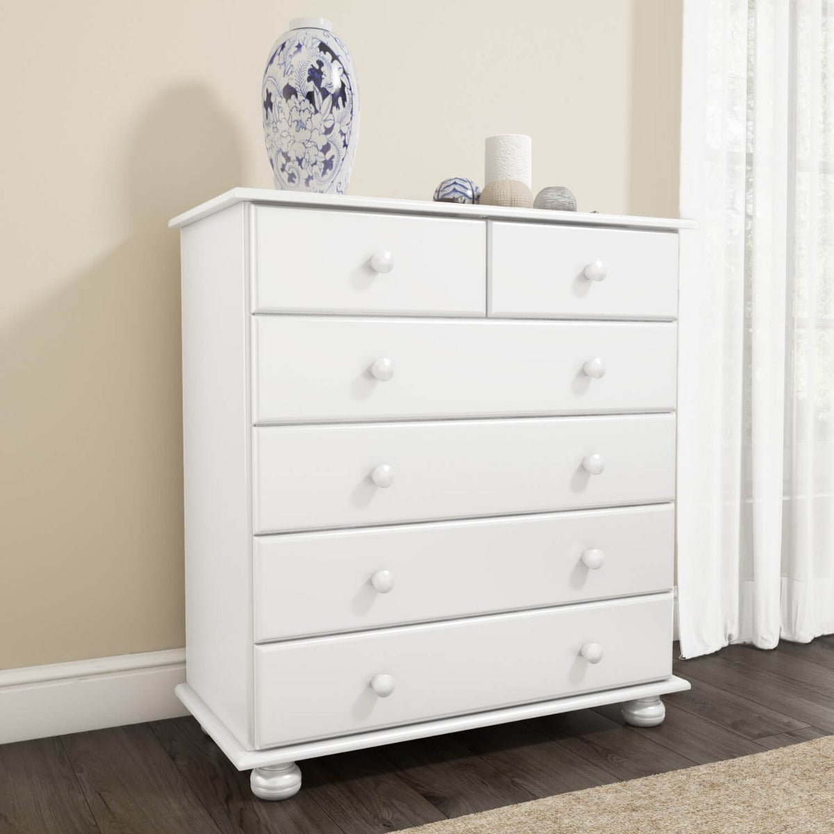 White 3 Piece Bedroom Wardrobe Furniture Set - Hamilton