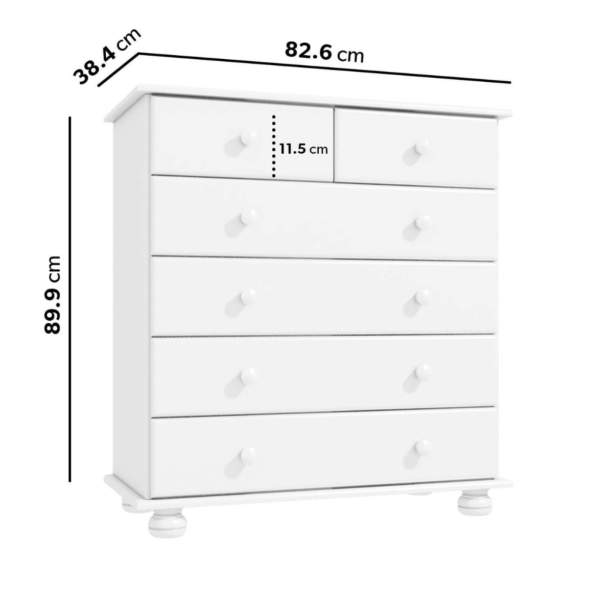 White 3 Piece Bedroom Wardrobe Furniture Set - Hamilton