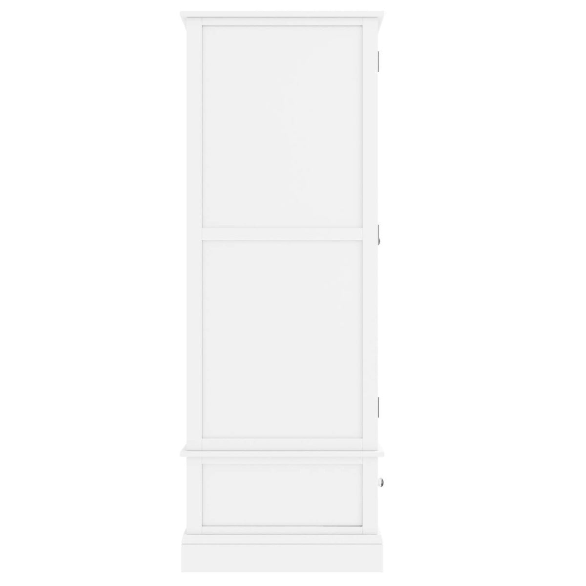 Kids White Painted 2 Door Double Wardrobe with Drawer - Harper