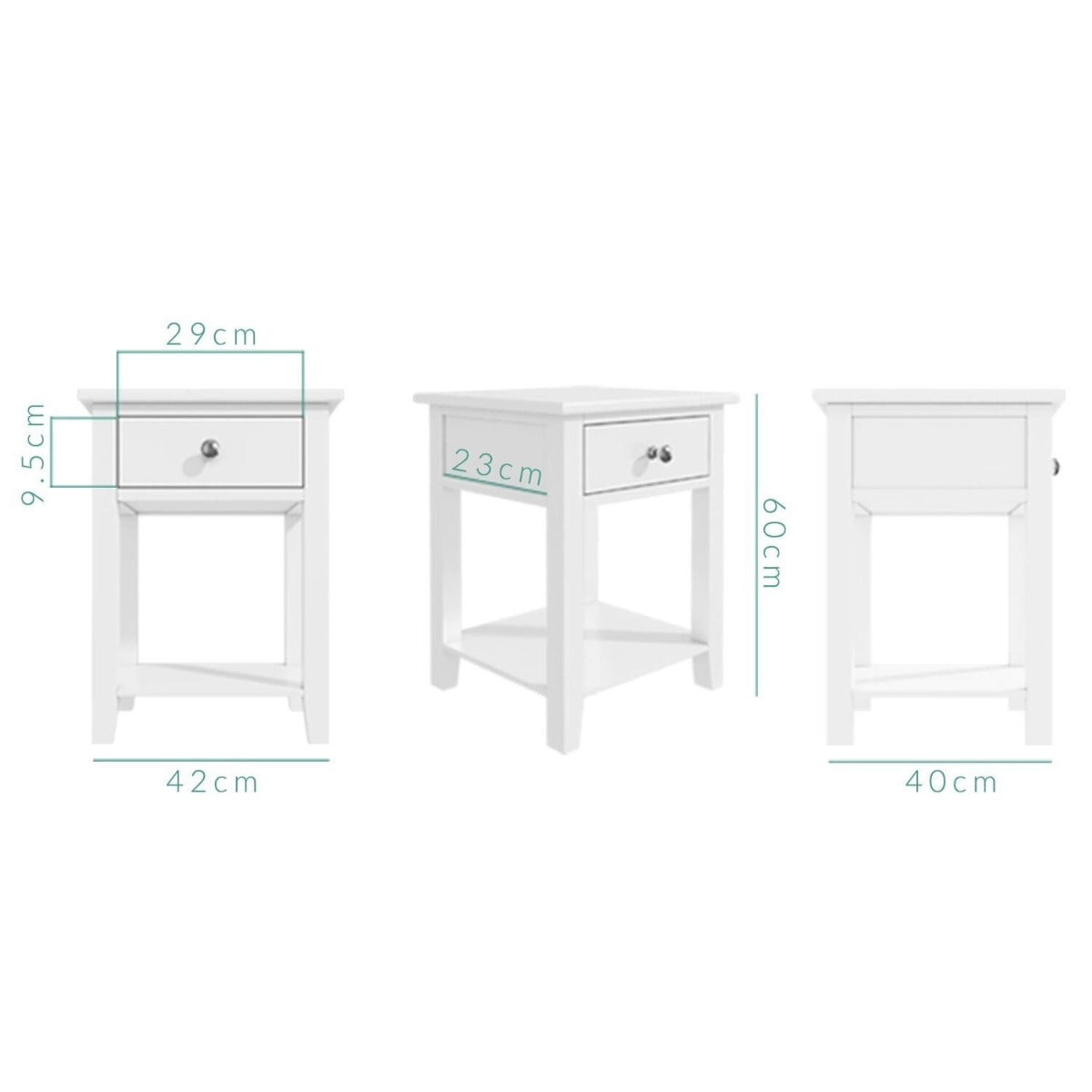White 4 Piece Bedroom Furniture Wardrobe Set - Marlowe