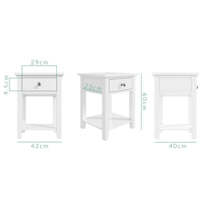 White 4 Piece Bedroom Wardrobe Furniture Set - Harper